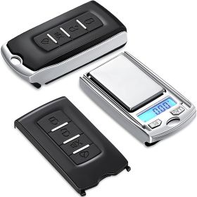 Mini Electronic Digital Pocket Scale 100g 0.01g/200g 0.01g Mini Key Style Portable Precision Weighing LCD Backlit Display For Jewelry Gold; Sterl (Heavy Weight: 100g/0.01g)